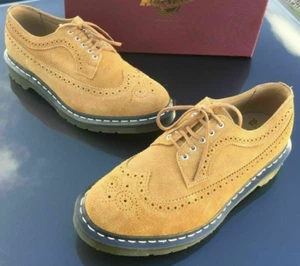 Dr Martens 3989 Desert Oasis Tan Suede Leather Brogue Shoes UK 6 EU 39 England - Bild 1 von 9