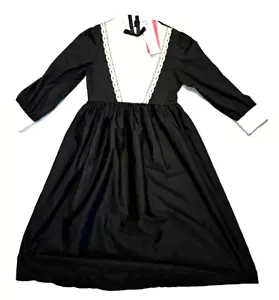 Relibeauty Girls Youth French Maid Black & White Polyester Cotton Costume 140 - Picture 1 of 7