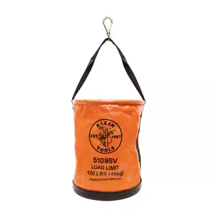 Klein Tools 5109SV Utility Bucket, Vinyl Tool Bucket with Swivel Snap, 12-Inch - Picture 1 of 6