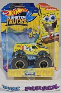 Hot Wheels 2024 SpongeBob SquarePants Monster Trucks Complete 5 Truck Set - Picture 1 of 6