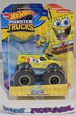 Hot Wheels 2024 SpongeBob SquarePants Monster Trucks Complete 5 Truck Set - Image 1 of 4