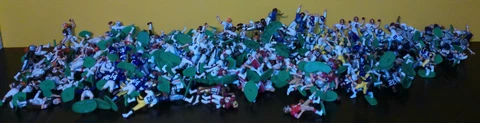 Assorted Loose NFL Starting Lineup SLU Packers Cowboys Bears Giants Niners Colts Cover