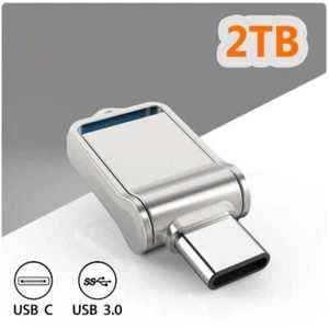 2TB 3.0 USB A und C Handy Speicher Edel Metall USB Dual Stick - Bild 1 von 9