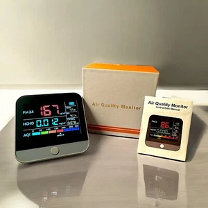 8-in-1 Professional Battery Powered Portable Indoor Air Quality Monitor - Picture 1 of 1