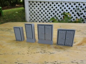 (4) " O " SCALE TRACK-SIDE ELECTRICAL BOX'S / L@@K 3D PRINTED 1/48 1:48 - Picture 1 of 3