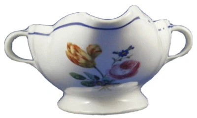 Antique 18thC Royal Vienna Porcelain Sauce Boat Dish Porzellan Sauciere Wien - Image 1 of 4