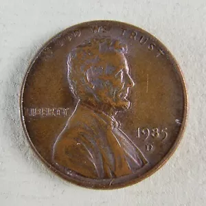 1985-D Penny doppelte Stanzvorderseite - Bild 1 von 10