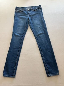 American Rag Cie Jeans Womens 9R Blue Denim Stretch Regular Straight Fit Pocket - Picture 1 of 10