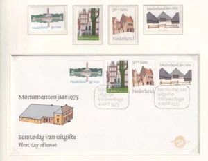 SA21d Netherlands 1975 European Monument Protection Year FDC + mint stamps - Picture 1 of 1