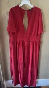Women’s Plus Size Haute Monde Red Romper Size 3X - Picture 1 of 7