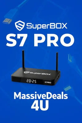 New & Upgraded 2026 S7 PRO SuperBOX - 12 apps Android Stream TV - 18+, Parental - Image 1 of 4