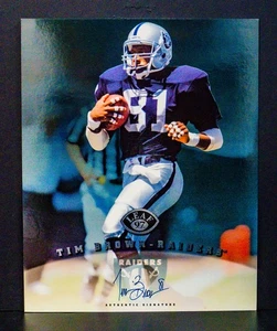 Tim Brown handsignierte 8x10 1997 Donruss und Leaf Trading Card - Bild 1 von 6
