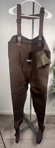 ORVIS Wader Men’s XL Brown Fly Fishing Chest Waders Outdoor Gear Neoprene - Picture 1 of 9