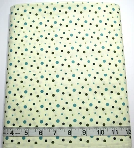 Polka Dots BTY Modern Bouquet Legacy Studios Cotton Quilt Fabric Teal/Greens - Picture 1 of 4