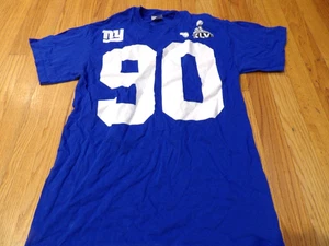 NFL NEW YORK GIANTS JASON PIERRE-PAUL SUPER BOWL XLVI CAMISETA JERSEY AZUL TALLA M - Imagen 1 de 3