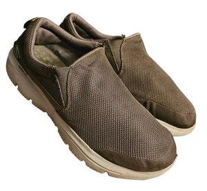 Skechers Go Ultra Walk Evolution Ultra Mens 14WW Khaki Canvas Slip On Sneaker - Picture 1 of 12
