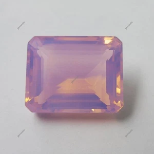 118.10 Ct Lab-Created Pink Opal Precious Loose Gemstone Emerald Cut CERTIFIED - Picture 1 of 9