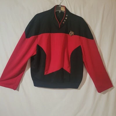 Vintage Star Trek TNG Custom Made Costume Shirt Size XL Long Sleeve (658) - Image 1 of 4