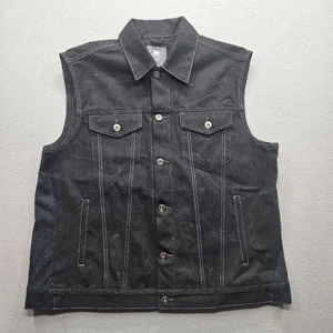 PJ Mark Men's Size X-Large Black Sleeveless Denim Vest - Picture 1 of 8