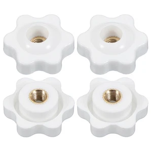 M5 x 25 mm Durchsteck Knopfmutter Schraube 4 Stück Messing Anschraub Innengewinde Knopf... - Bild 1 von 6