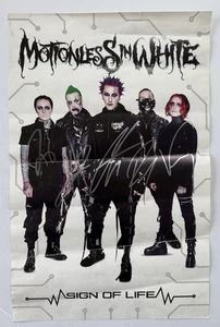Motionless in White Band ECHT handsigniert Lebenszeichen 11x17 Promo Poster Echtheitszertifikat - Bild 1 von 3