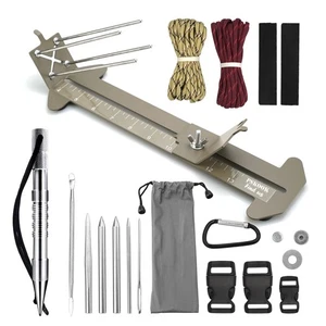 Kit de plantilla de pulsera Paracord, herramienta artesanal hágalo usted mismo tejido de longitud ajustable, La... - Imagen 1 de 5