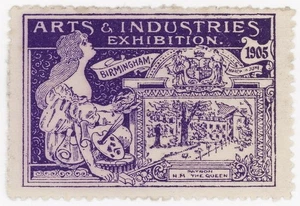 (I.B) Cinderella Collection : Arts & Industries Exhibition (Birmingham 1905) - Picture 1 of 1