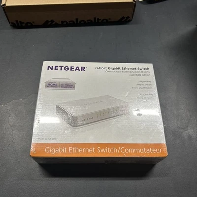 NETGEAR GS208100PAS Gigabit 8 Port Gs208 Ethernet Switch - White - Image 1 of 2