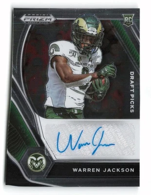 2021 Panini Prizm DP Warren Jackson #DPA-WAJ Auto Colorado State Rams - Image 1 of 2