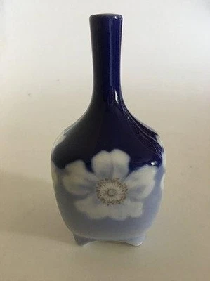 Royal Copenhagen Art Nouveau Vessel Vase No 367/135 With Flowers Decoration - Image 1 of 4