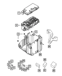 Genuine Mopar Intelligent Power Power Distribution Center 68251626AD - Picture 1 of 4