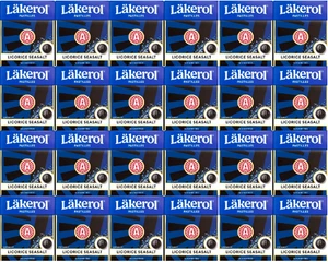 Läkerol Licorice Seasalt 25g, 24-Pack - Swedish Sugar Free Licorice Pastilles - Picture 1 of 1