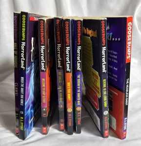 Lot of 8 VTG Goosebumps Paperback Books Hall Of Horrors Horrorland by R.L. Stine - Picture 1 of 7