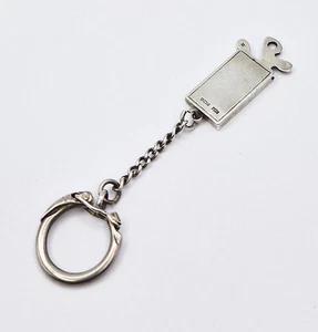 VINTAGE STERLING SILVER KEYCHAIN / KEYRING CLIP Birmingham 1971 - Picture 1 of 4