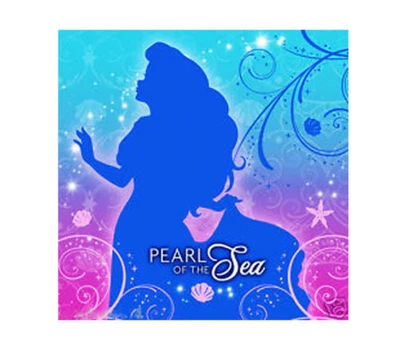 Paquete de 16 servilletas para bebidas Little Mermaid Sparkle Foto 1 de 3