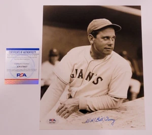 BILL TERRY Signed 8x10 Photo-HALL OF FAME-NEW YORK GIANTS-PSA - Picture 1 of 5