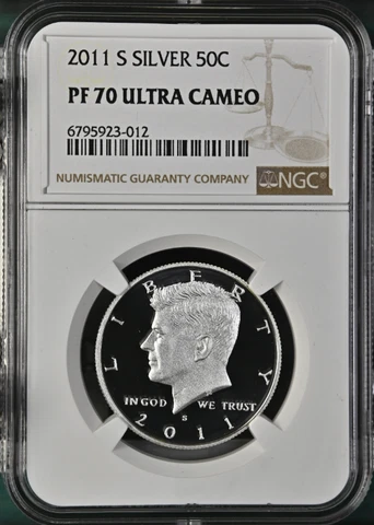 2011 S Silver Kennedy Half Dollar NGC PF70 Ultra Cameo Cover