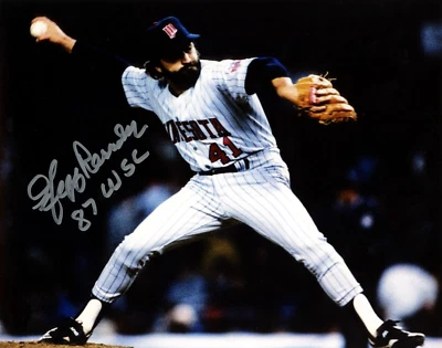 Foto autografiada firmada por Jeff Reardon de los gemelos de Minnesota 8x10 con certificado de autenticidad 87 WSC LSCM Foto 1 de 2