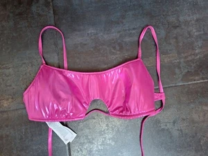 Metallic - Bandeau Oberteil von Calzedonia, Gr. 85B/80C/75D, pink, neu - Bild 1 von 5