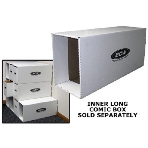 BCW 1-BX-LONG-HOUSE Comic Book Storage Box - White