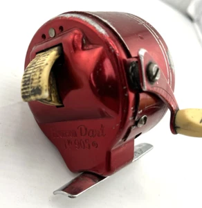 Carrete de dardos Bronson vintage 905 rojo pulsador EE. UU. - Imagen 1 de 5