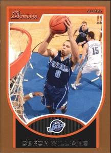 2007-08 Bowman Copper Utah Jazz Basketball Card #8 Deron Williams /399