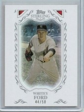2009 Topps Sterling Whitey Ford Framed White Base #'ed 44/50