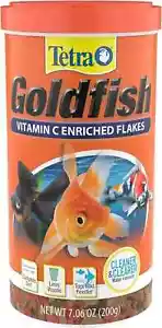 Tetra Goldfish Flakes,Nutritionally Balanced Diet For Aquarium FishVitaminC7.06 - Picture 1 of 5