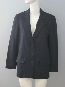 Blazer de manga larga COLOR DIECIOCHO talla 2 azul 100 % lana totalmente forrado - Imagen 1 de 1