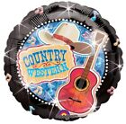 Foil Balloon Western Country guitar 2pieces Mylar Foil Party Decoration 18 inch