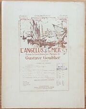 L'ANGELUS DE LA MER par Léon DUROCHER Gustave GOUBLIER Piano vers 1910