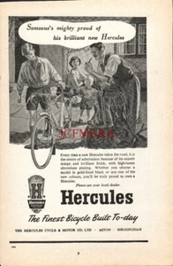 HERCULES 'The Finest Bicycle Built Today' ADVERT #3 Vintage 1949 Print Ad 686/30 - Picture 1 of 1