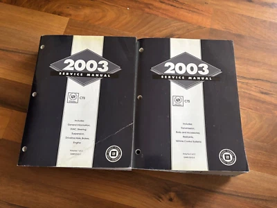 Juego de manual de servicio de reparación de taller Cadillac CTS 2003 (2)_Taller_OEM_Luxury Sport Foto 1 de 4