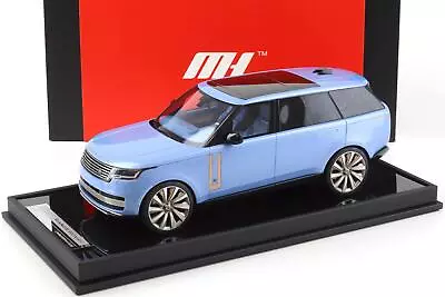 1:18 MOTORHELIX LCD Range Rover Sv Autobiography 2023 Luce Blu MH026LB - Immagine 1 di 4